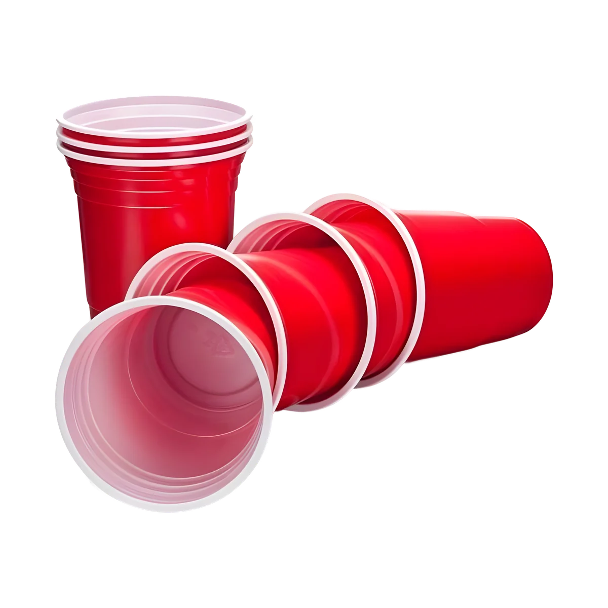 Beer pong set met red cups